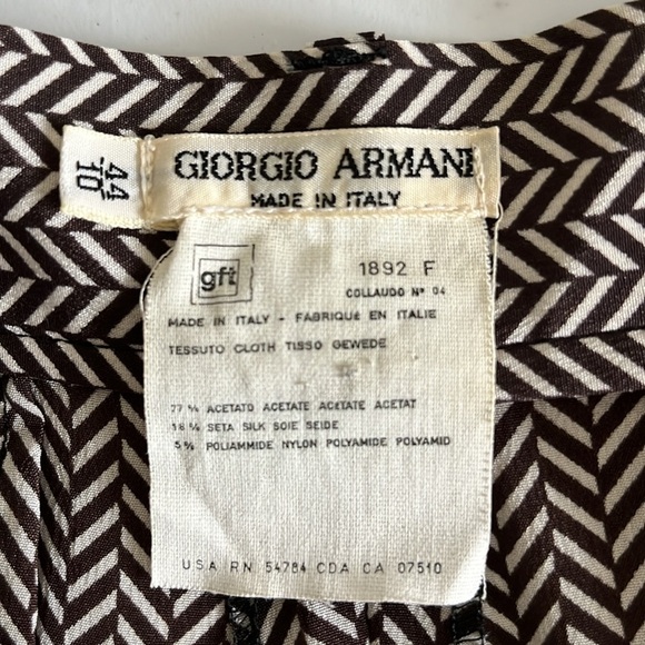 VINTAGE Giorgio Armani Silk Blend Breezy Sheer Lightweight Pants Made in Italy - Picture 9 of 10